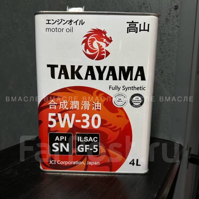 Моторное масло Takayama 5W-30 GF-5 API SN 4л, синтетическое, 4,00 л. SN ...