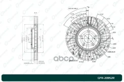���� ��������� ��������������� ������������� G-brake GFR-20952R ������ Gbrake GFR20952R GFR20952R ����