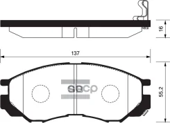 ������� ��������� ��������, �������� Sangsin Brake SP2011 SP2011 ����