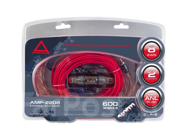 Установочный набор для 2-х канального усилителя AMP-2208, новый, в ...