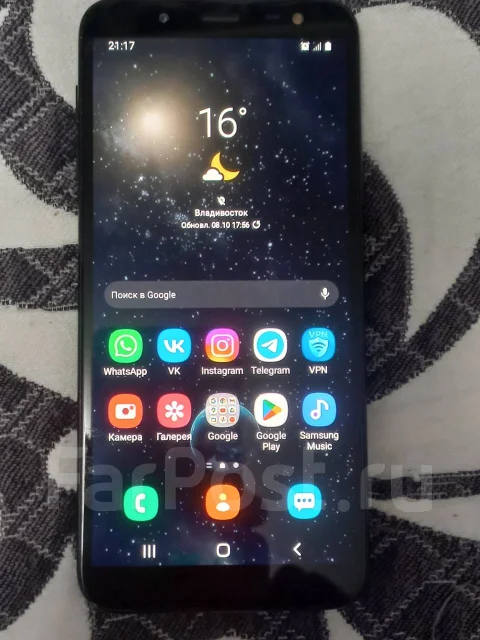 Samsung Galaxy J6. �/�, 32 ��, ������, 3G, 4G LTE, Dual-SIM ����