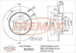    FORD C-Max 07-10, Focus C-Max 03-07, Focus II 04-12 Fremax . BD3965 BD3965 