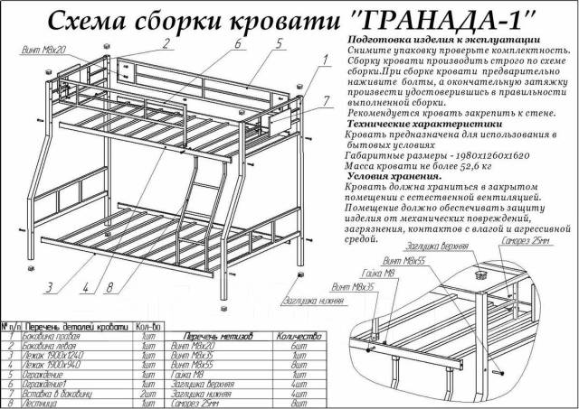 Двухъярусная кровать из металлопрофиля своими руками