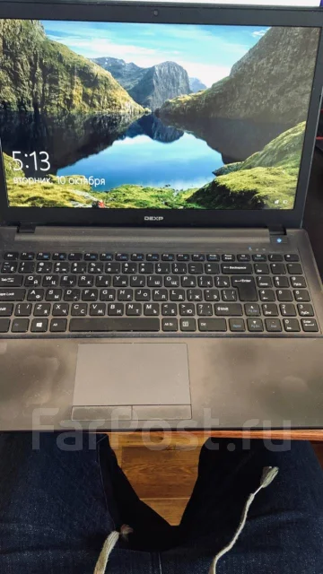 DEXP Atlas H116. 15.6", 2,4����, ��� 8 ��, ���� 500���, WiFi: 1, Bluetooth: 1, ����������� �� 4��. ����