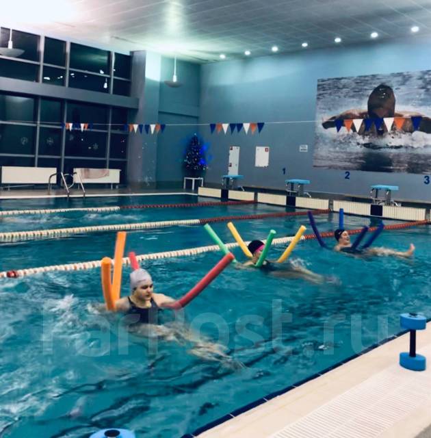 Аквааэробика в ДВФУ на о. Русский во Владивостоке