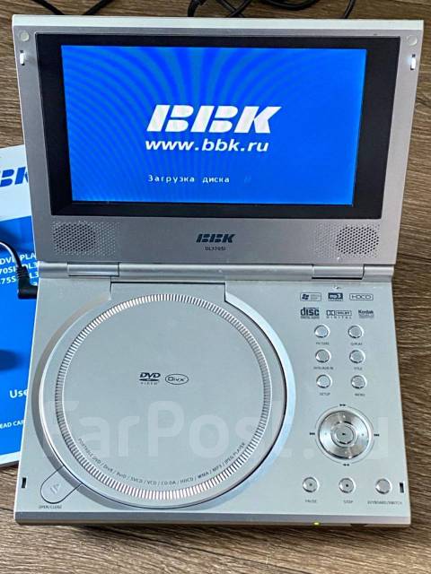 Портативный DVD плеер BBK DL370SI, б/у, в наличии. Цена: 900₽ во ...