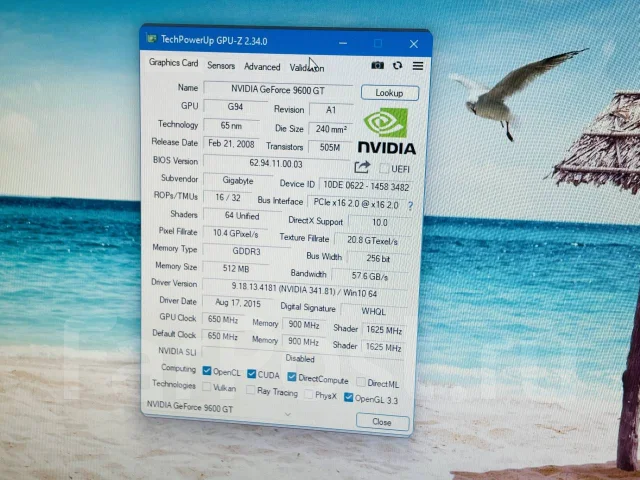 GeForce 9600 GT ����
