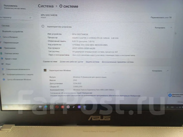 Asus A. 64����, ��� 8 ��, WiFi: 1, ����������� �� 2��. ����