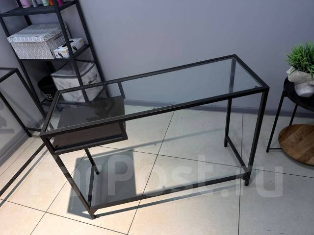 Продам 2 столика Икеа, стул барный для бровиста Икеа, тележку, зеркало ...