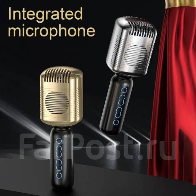Беспроводной караоке микрофон с встроенной bluetooth колонкой KM600 ...