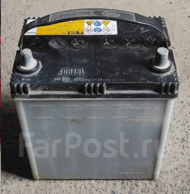 Аккумулятор Yuasa Unistar 40B19L, кальциевый, прямая (правое), 40 А.ч ...