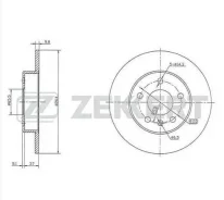 ���� ��������� ������ OPEL Astra-H Zafira-B 04�- ([264x9.8] 5 ���. ) BS5246 BS5246 ����