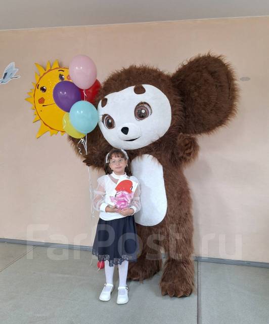 Экспресс - поздравления. ростовая кукла Чебурашка во Владивостоке