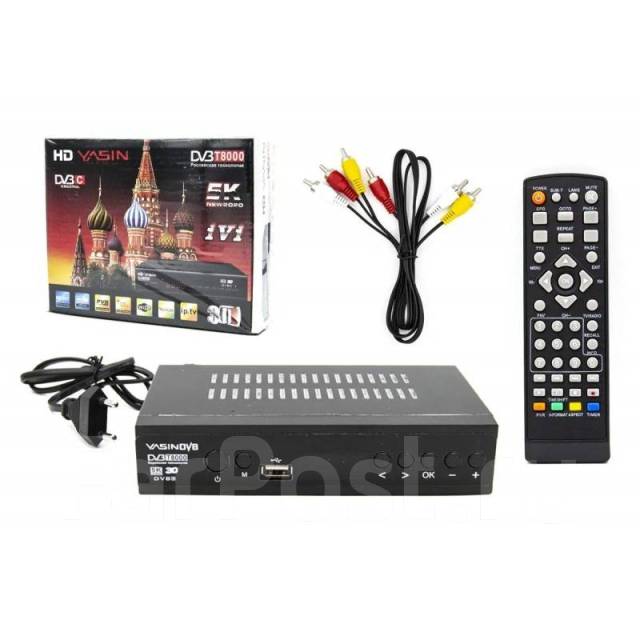 Цифровой усилитель ТВ приставка, ресивер сигнала, DVB-T2-C Yasin T8000 ...