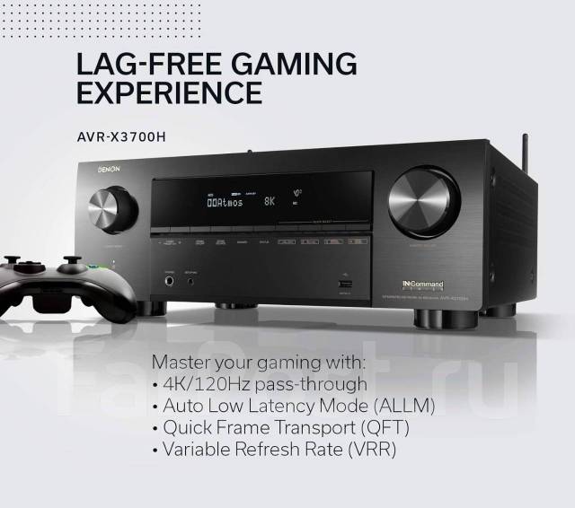 AVR ресивер Denon AVRX2700H 7.2канальный 8K, б/у, в наличии. Цена