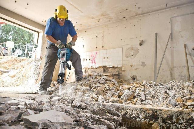 Демонтаж стен, перегородок, полов, СанТехКабина, штукатурки, стяжки ...