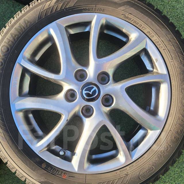 365. Оригинальные литые диски mazda, 17", 1 шт, 5x114.3, 67,1 мм. 4 шт ...