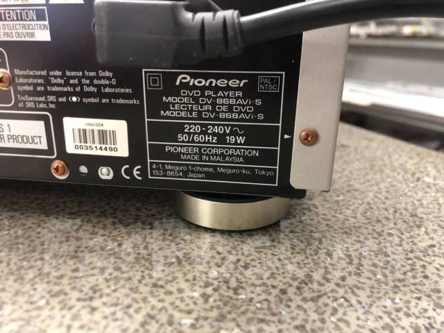 DVD плеер Pioneer - не включается. Внешний вид нового DV-868AVi-S, б/у ...