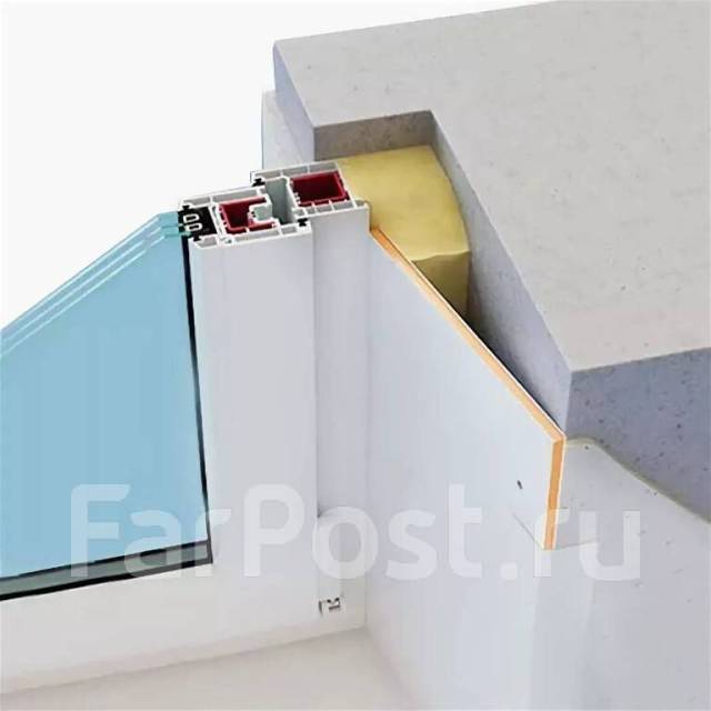 Откос оконный ПВХ 400 х 3000 х 10 мм утепленный, новый, в наличии. Цена ...