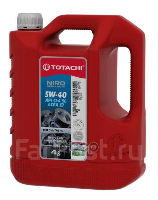 Масло Моторное Totachi Niro Hd 5W-40 4Л [Замена 17804 Api Ci-4/Sl Acea ...