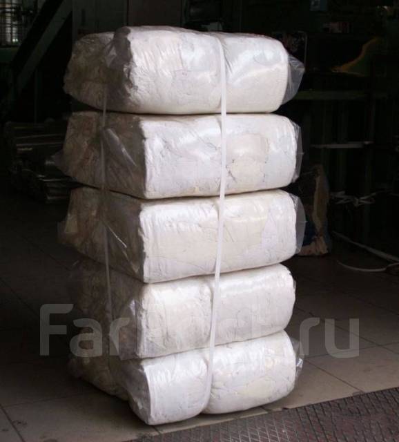 Ветошь белая 100% ХБ (футболки), новый, в наличии. Цена: 40₽ во ...