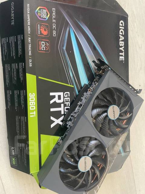 Видеокарта Gigabyte GeForce RTX 3060ti Eagle OC 8Gb, б/у, в наличии ...