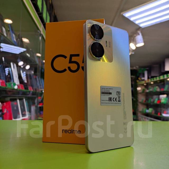 Realme C55 - 8/256Gb 5000mAh 6.72". РФ Сеть, моноблок, белый, 4G LTE ...