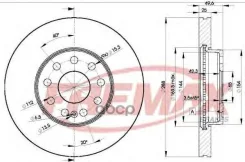 ���� ��������� �������� Skoda Octavia (1Z3) 06.04-06.13 Skoda Octavia (5E3) 11.12-10.20 Skoda YETI (Fremax ���. BD5615 BD5615 ����