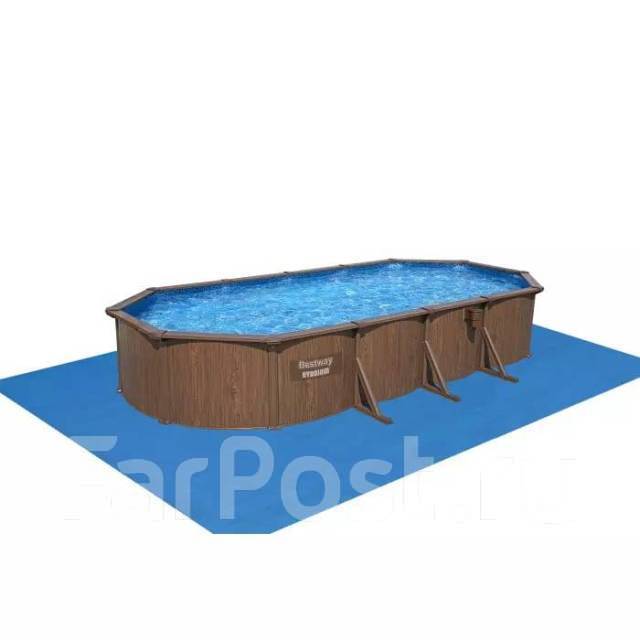 Стальной каркасный бассейн 561CW 732х366х130см, морозоустойчивый, новый ...