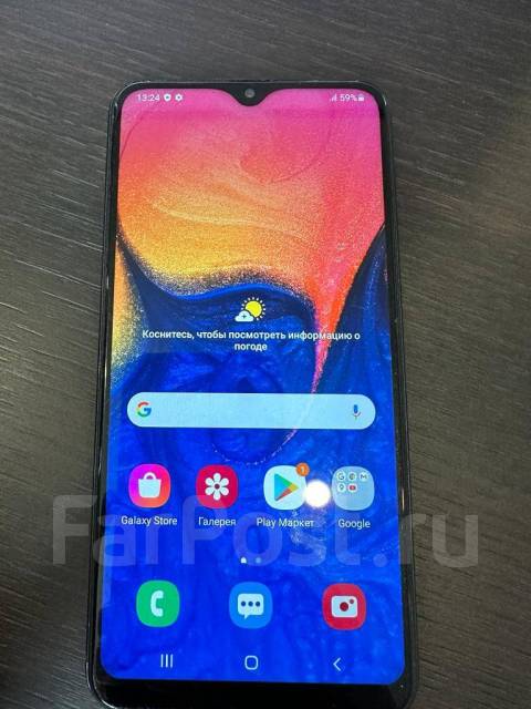 Samsung Galaxy A10, 32 гб, 6.20", моноблок, черный, 3G, 4G LTE, Dual ...