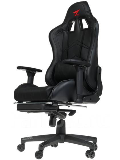 Кресло игровое Ardor Gaming Force Armor 2000M, кожзам, колеса, чёрный ...