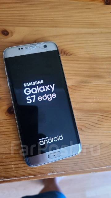 Телефон Samsung Galaxy S7 edges, 32 гб, 5.50", золотой, б/у, в наличии ...