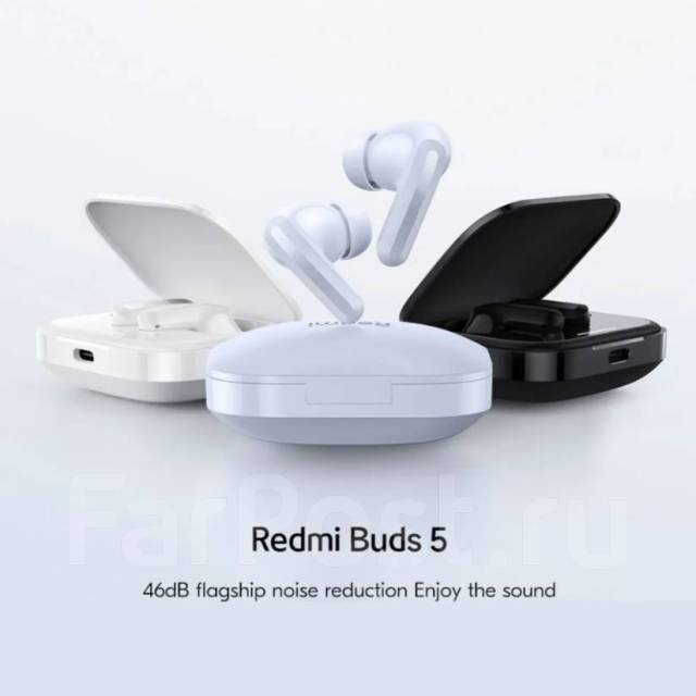 Наушники беспроводные Xiaomi Redmi Buds 5, новый, в наличии. Цена: 4 ...