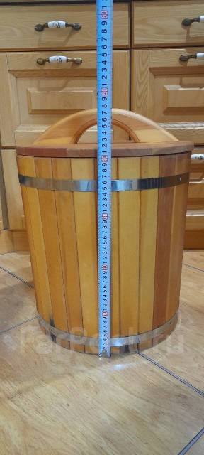 Бочка деревянная на 50 литров, б/у, в наличии. Цена: 5 000₽ во Владивостоке