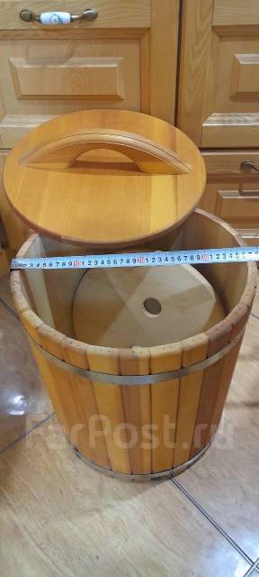 Бочка деревянная на 50 литров, б/у, в наличии. Цена: 5 000₽ во Владивостоке