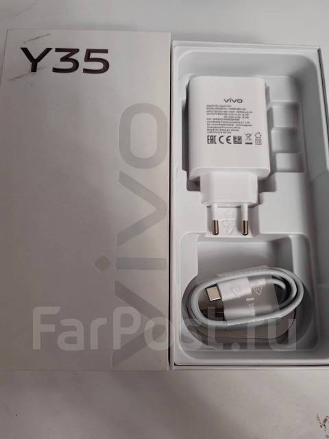 Vivo y35, 64 гб, 6.58", моноблок, серый, б/у, в наличии. Цена: 9 500 ...
