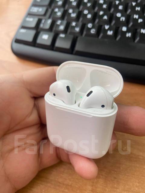 Наушники беспроводные Apple Airpods 1 (оригинал), б/у, в наличии. Цена ...