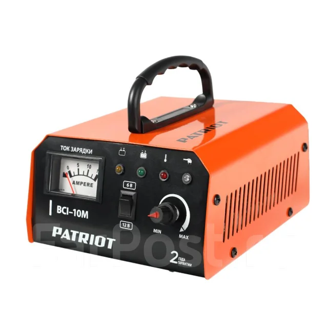 Зарядное устройство Patriot BCI-10M. 6/12В. 10А. Гаратния, новый, в ...