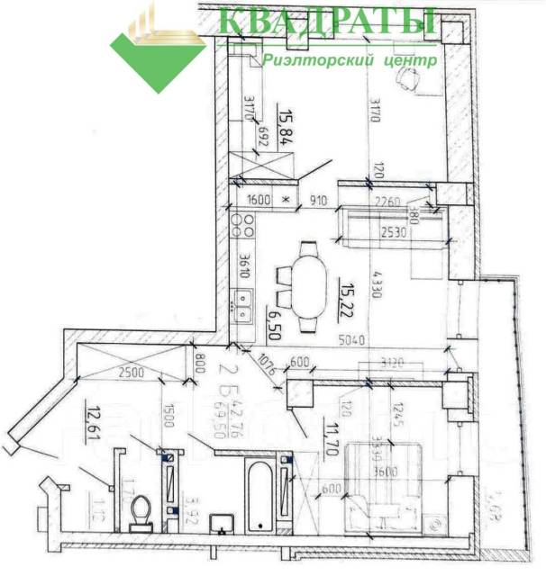 Продам 2-х комнатную квартиру с удачной планировкой на Калинина 11а ...