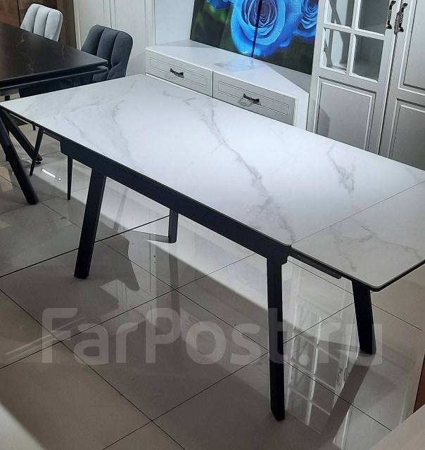 Стол обеденный раскладной Монако-2 100% керамика, прямоугольный, новый ...