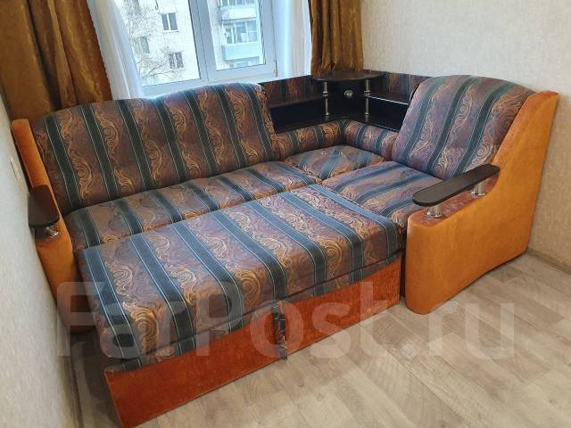 Угловой диван, выкатной, ткань, 170,0 см, 95,0 см, 240,0 см, б/у, в ...