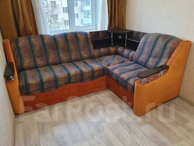 Угловой диван, выкатной, ткань, 170,0 см, 95,0 см, 240,0 см, б/у, в ...
