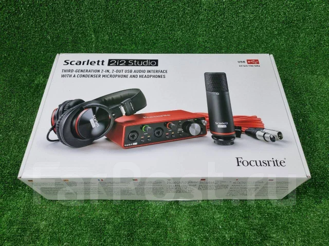 Комплект звукозаписи Focusrite Scarlett 2i2 Studio (3rd Gen), новый ...