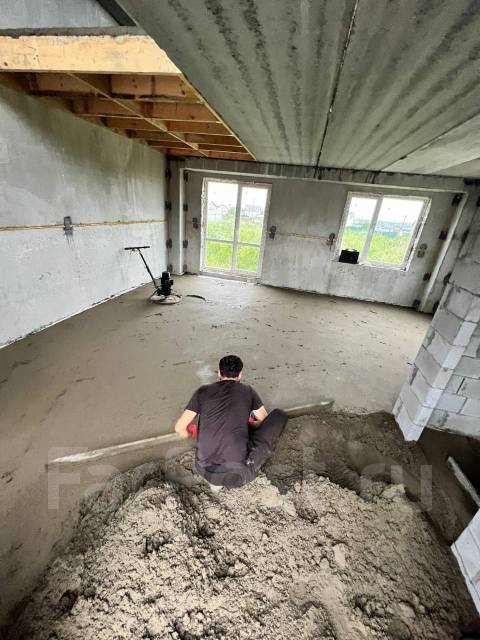 Стяжка пола за 1 день! Полусухой метод, немецкая технология во Владивостоке