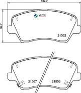 ������� ��������� �������� Hyundai i30 (PDE, PD, PDEN) 1.5 2020- Brembo P30123 P30123 ����