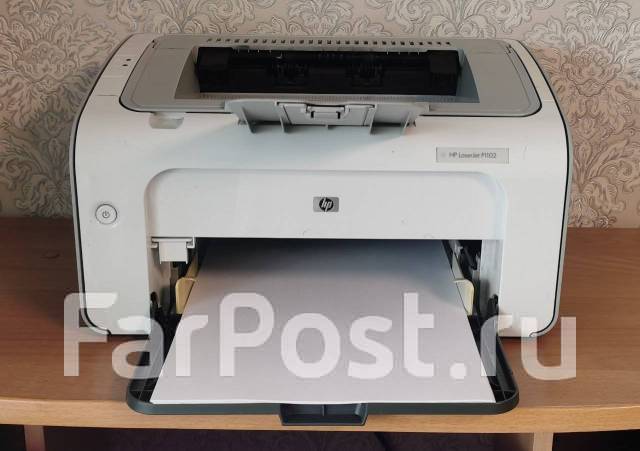 Лазерный принтер HP Laserjet P1102. Полный комплект, б/у, в наличии ...