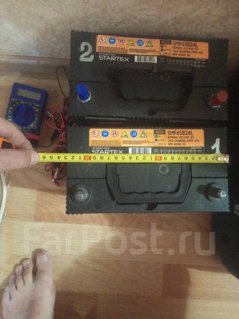 12 вольт Аккумулятор 50 ампер часов, Startex, 50 А.ч. 470 А. б/у, в ...