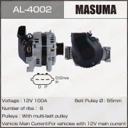 ��������� Masuma, Mazda / LF-VE, LF-VD, L8-DE, L3-VE, L5-VE AL-4002 L3P9-18-300 ����