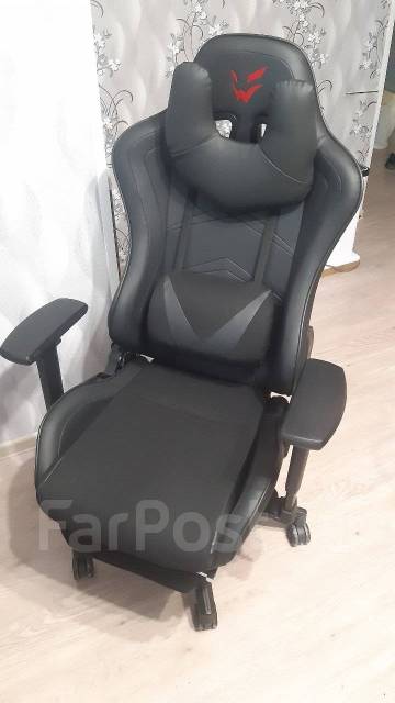 Кресло игровое Ardor Gaming Force Armor 2000M, кожзам, колеса, чёрный ...