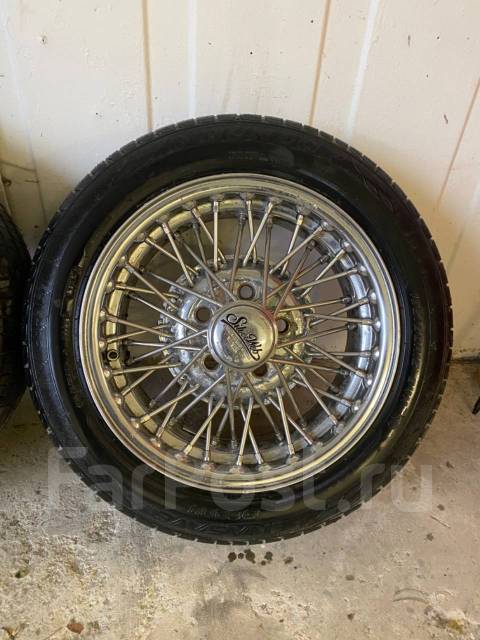 Колеса ретро: диски Silver Web r 15; резина Dunlop, 15", 1 шт, 185 мм ...